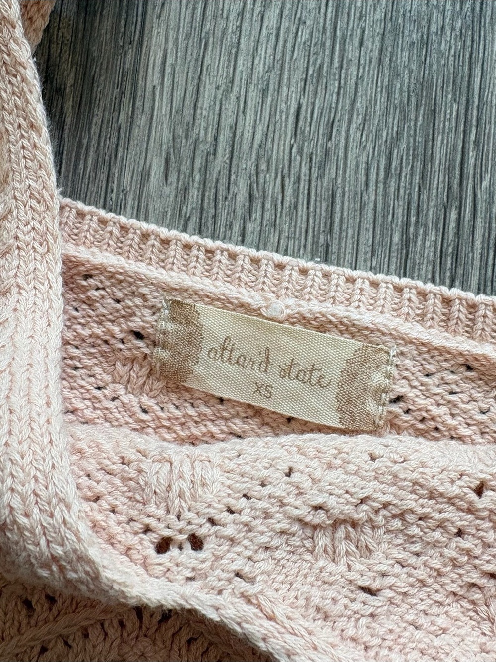 Altar'd State Peach Crochet Daisy Sweater Tank Camisole Size XS - Picture 3 of 6
